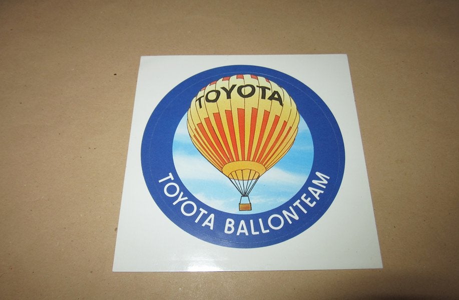 Luchtballon sticker Toyota ballonteam, Verzamelen, Verzenden, Nieuw, Overige typen