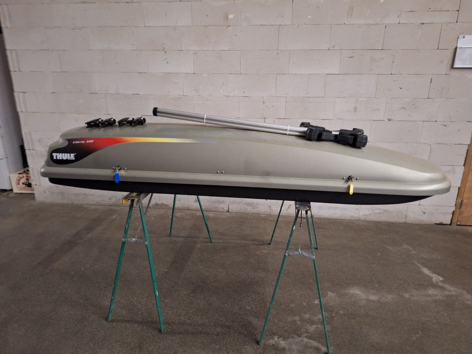 Thule dakkoffer.  Met universele dakdragers, Auto diversen, Dakkoffers, Ophalen of Verzenden