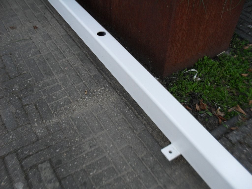 Stalen koker 80 x 120 629cm lang 6mm dik RAL 9010, Doe-het-zelf en Verbouw, Metalen, Ophalen, Zo goed als nieuw, IJzer