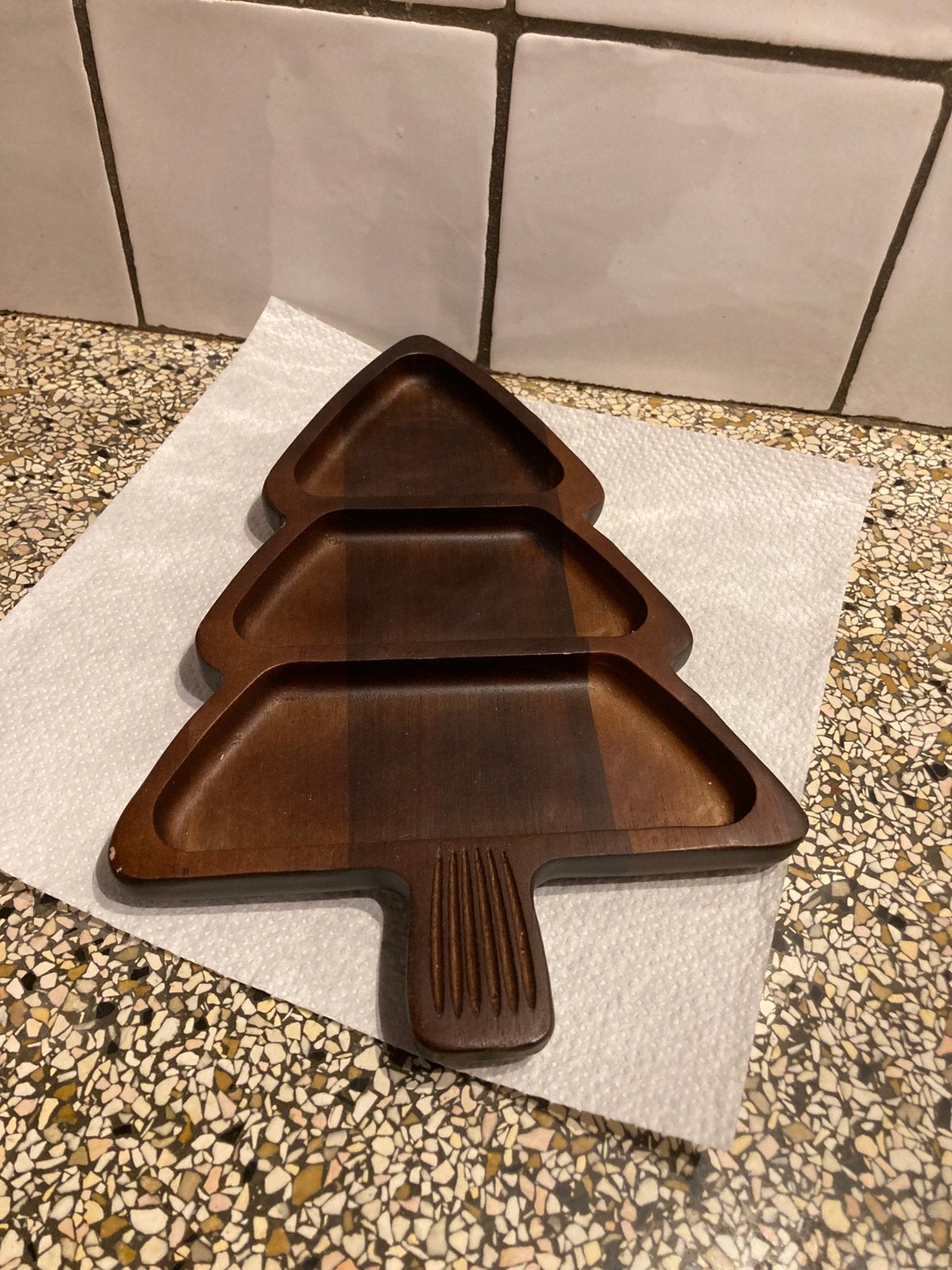 Houten schaal boom, Ophalen of Verzenden