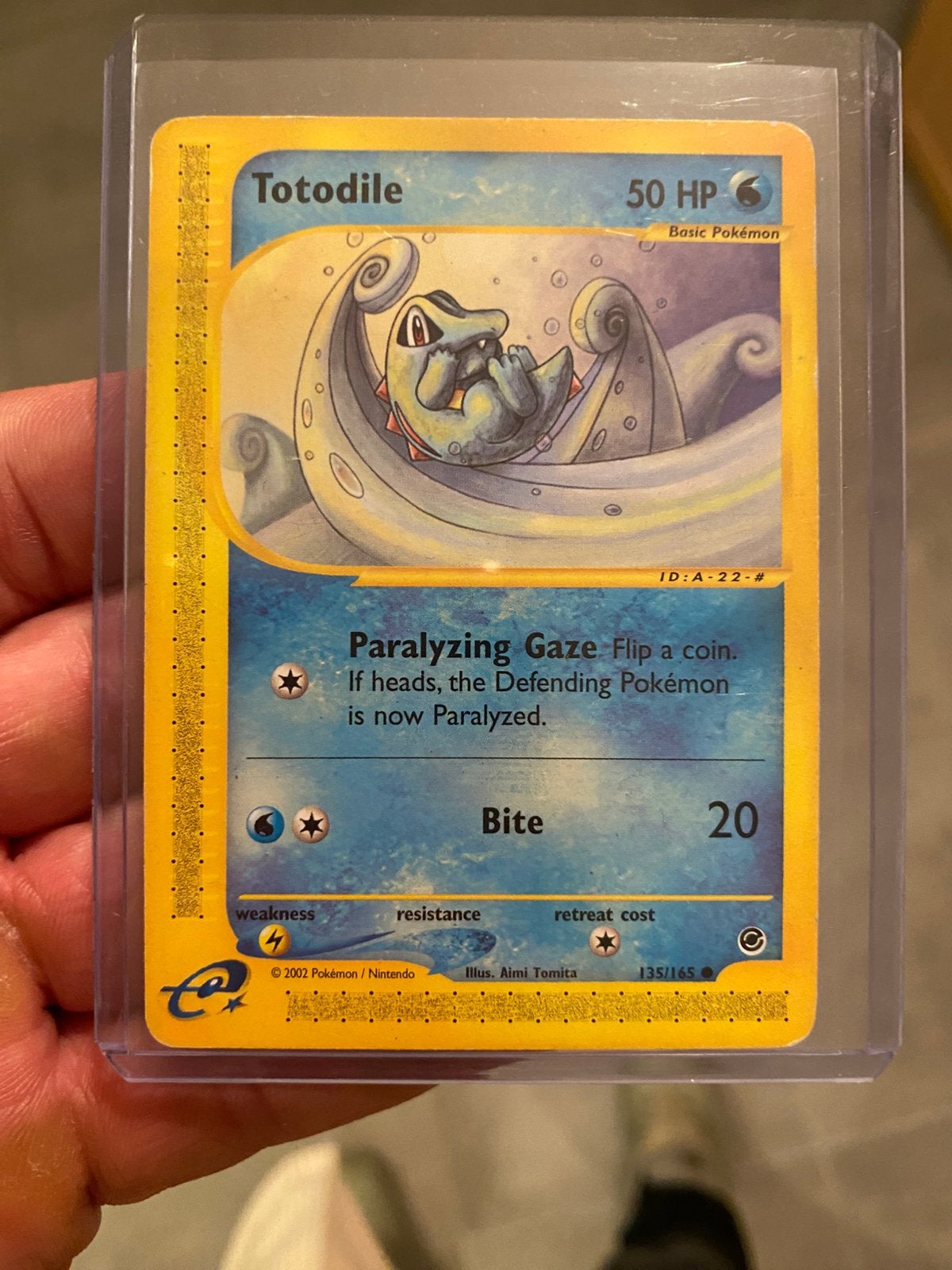 Vintage E series Totodile kaart mooi, Verzenden, Zo goed als nieuw