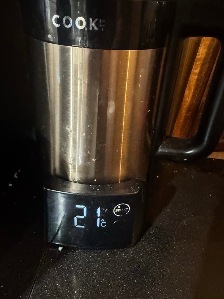 Ketel met warmhoudfunctie voor thee, melk of water, 1 tot 2 liter, Ophalen, Zo goed als nieuw, Rvs