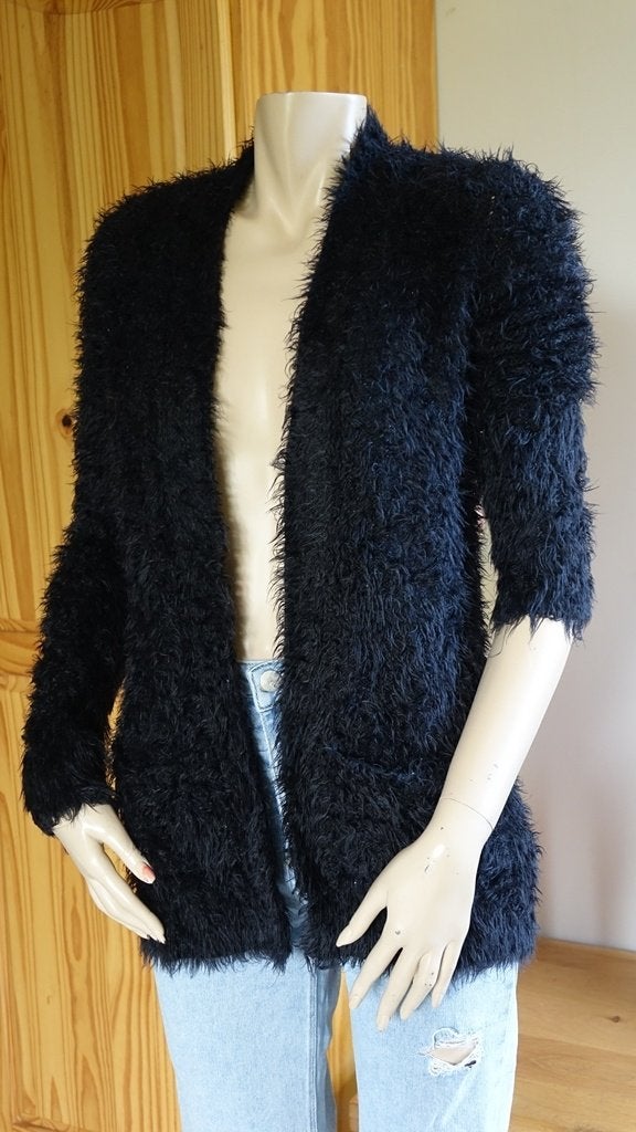 zwart SEVEN SISTERS knuffel vest, Zwart, Zo goed als nieuw, Maat 34 (XS) of kleiner, Verzenden