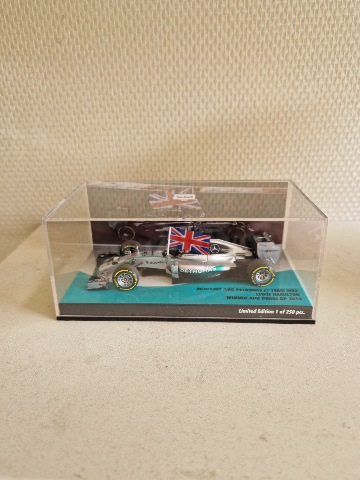 Lewis hamilton WO5 winnaar abu dhabi 2014 schaal 1/43, Verzamelen, Automerken, Motoren en Formule 1, Verzenden, Nieuw, Formule 1