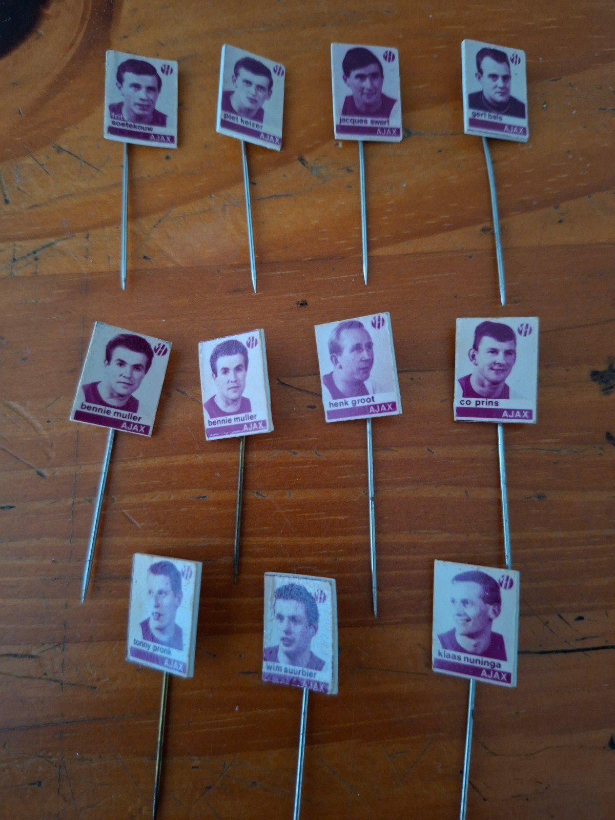 Vintage Ajax Speldjes - Voetbal Memorabilia, Verzamelen, Ophalen of Verzenden, Gebruikt, Ajax, Overige typen