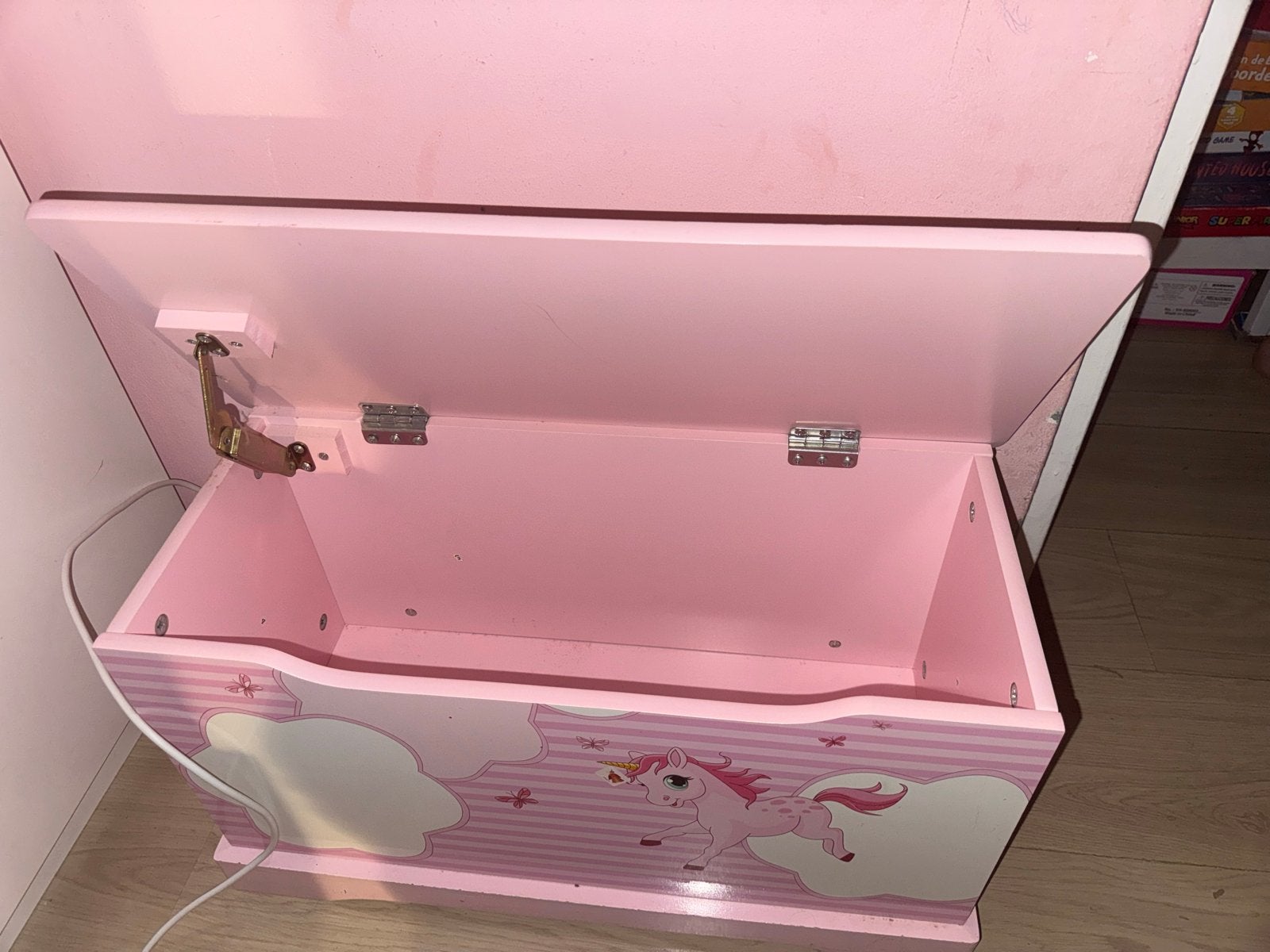 Roze Eenhoorn Speelgoedkist Unicorn, Ophalen, Gebruikt, Meisje