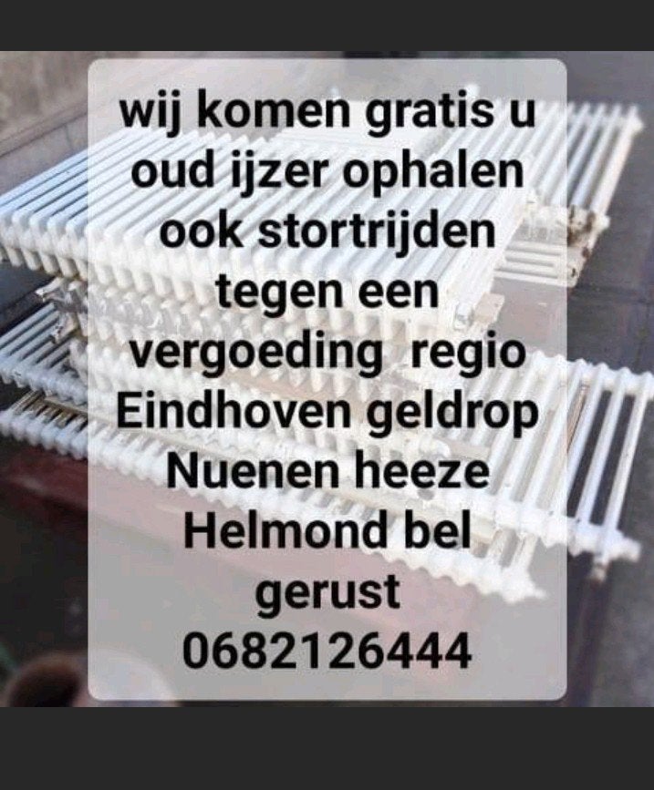 Gratis ophalen oudijzer, Ophalen