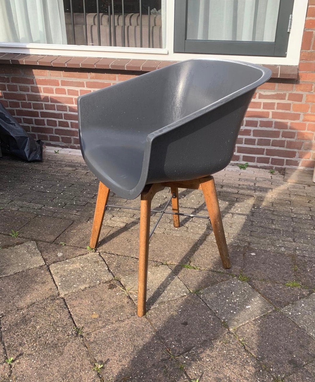 5 kuipstoelen van Hartman, Ophalen, Gebruikt, Kunststof, Stapelbaar