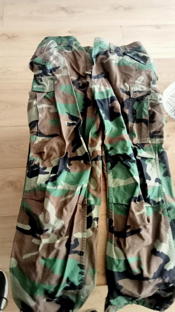 Camouflage m65 maat M, Ophalen