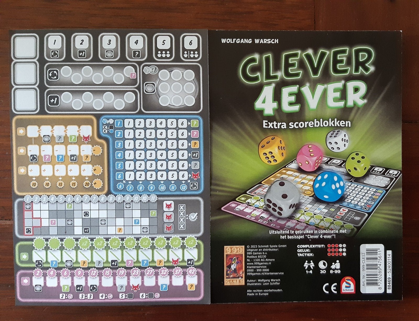 Scoreblok Clever4Ever, ruilen voor een ander type, Ophalen, Nieuw, 999 Games