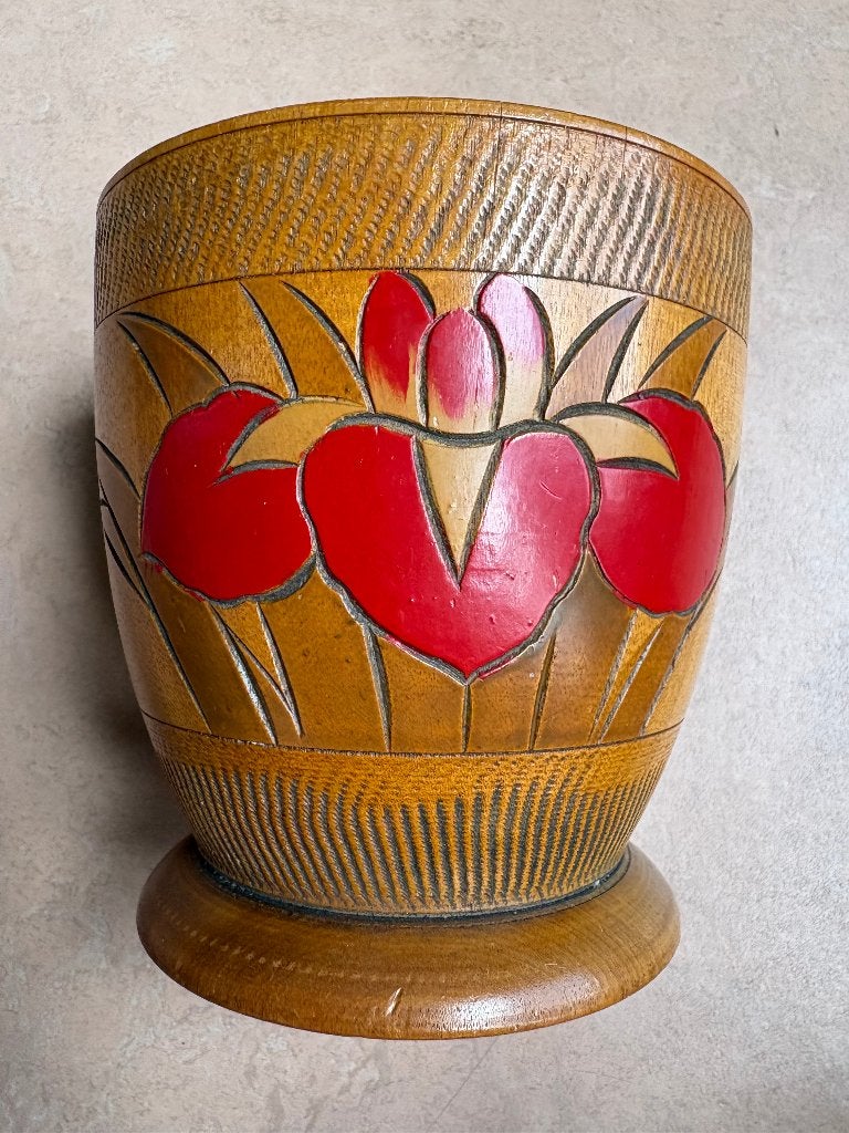 Houten pot, Amsterdamse School / Art Deco, Antiek en Kunst, Ophalen of Verzenden
