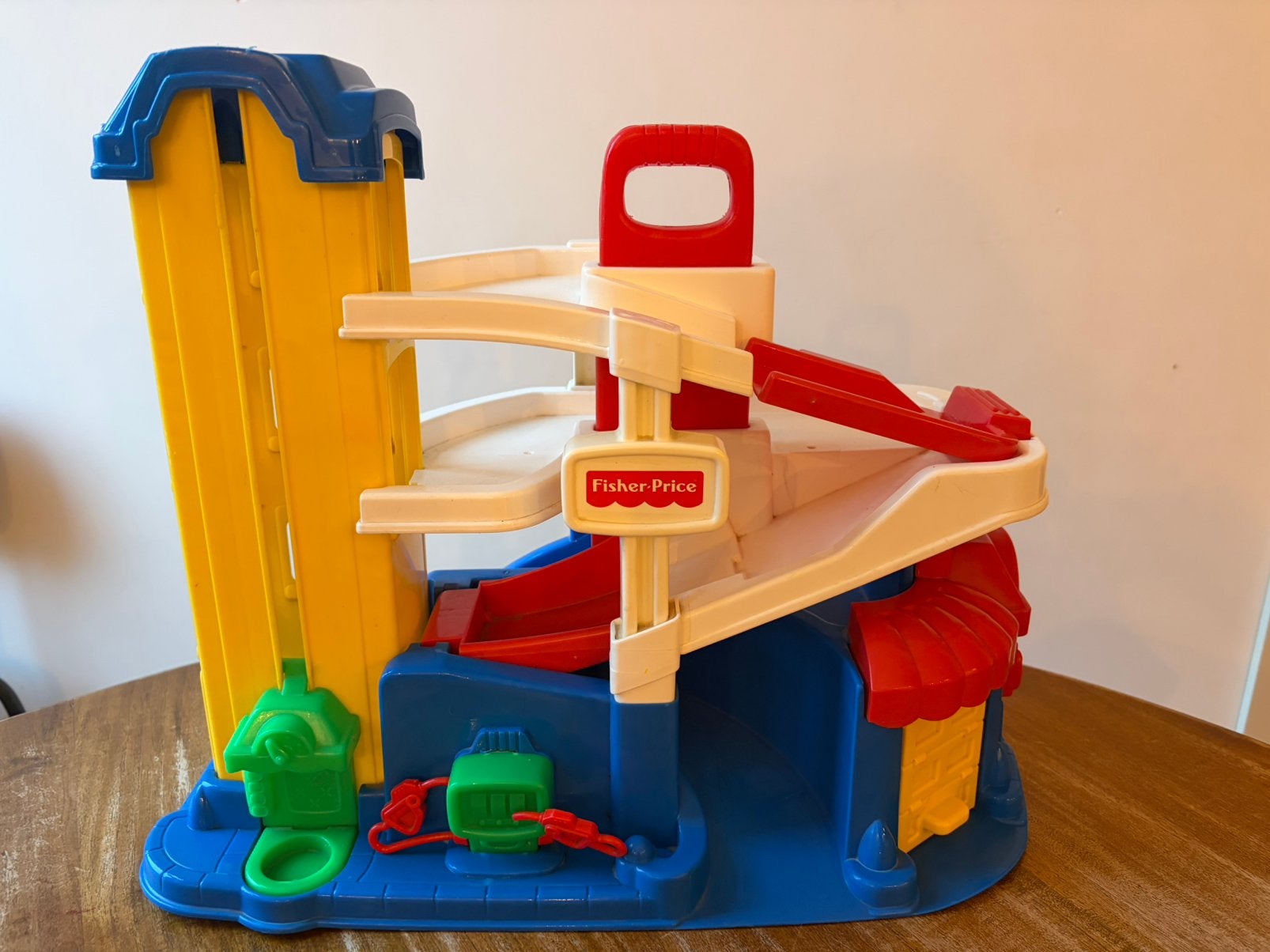 Fisher Price garage, Kinderen en Baby's, Ophalen, Zo goed als nieuw, Speelset