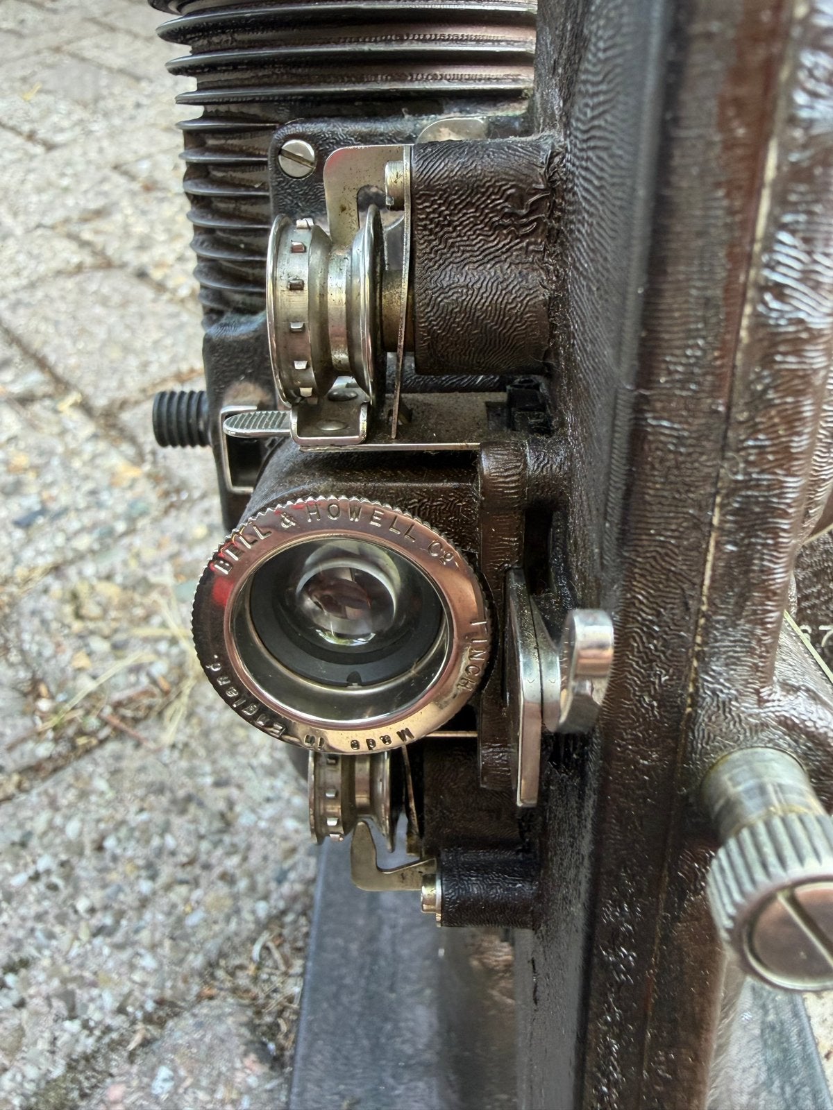 Vintage Bell & Howell Filmo Model 8 122B Filmprojector, Ophalen