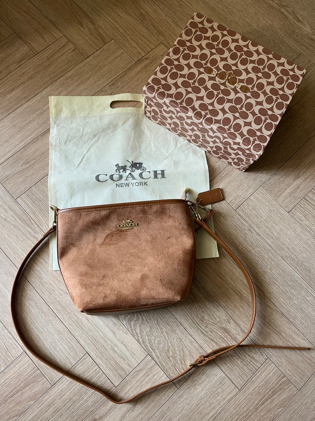 Coach tas, Sieraden, Tassen en Uiterlijk, Tassen | Damestassen, Ophalen of Verzenden, Nieuw, Bruin, Handtas