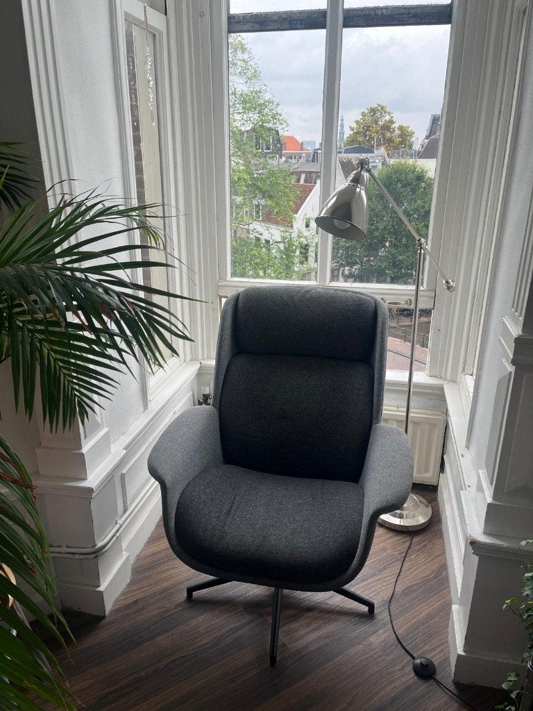 Draaifauteuil - IKEA ÄLEBY, Huis en Inrichting, Fauteuils, Ophalen, Gebruikt, Minder dan 75 cm, 50 tot 75 cm