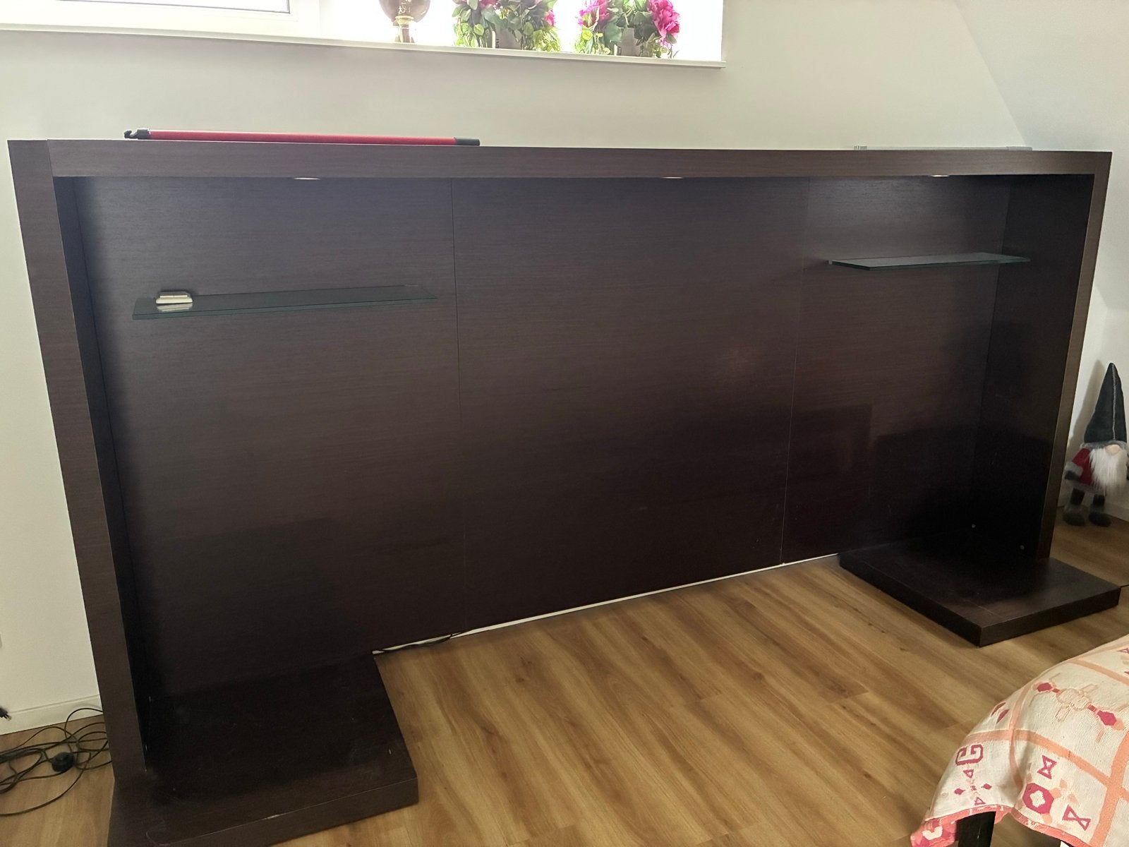 Achterwand bed 180cm / scheidingswand met spotjes, Ophalen, Gebruikt, Tweepersoons, Overige maten