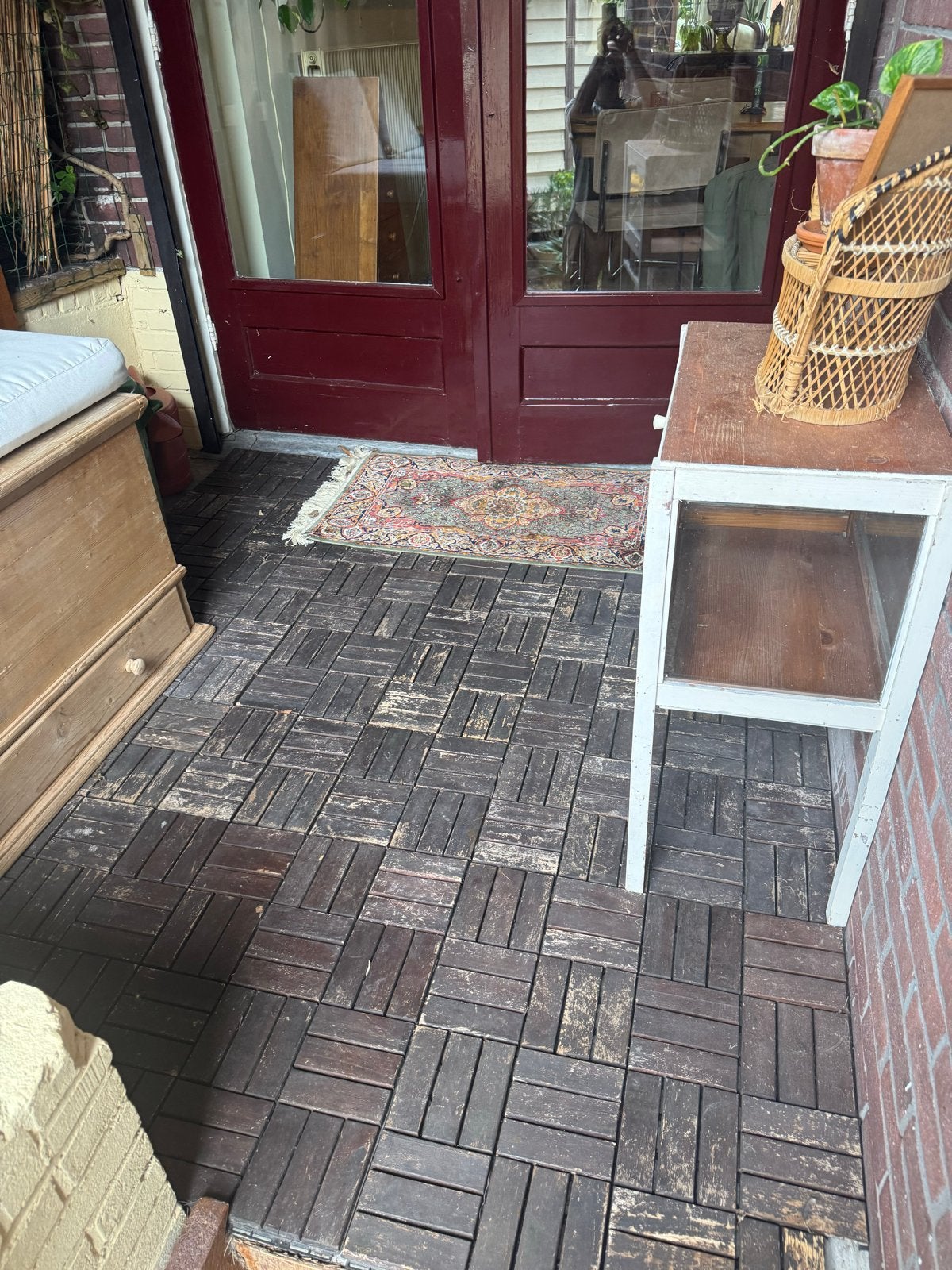 87 IKEA Houten Vlonders (ca. 7,5 m2), Ophalen, Gebruikt, Hout