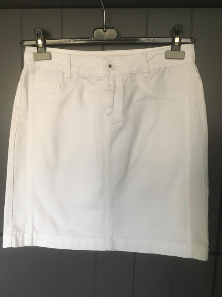 Nieuw wit DenHam spijkerrokje maat 36, Verzenden, Wit, Nieuw, Maat 36 (S)