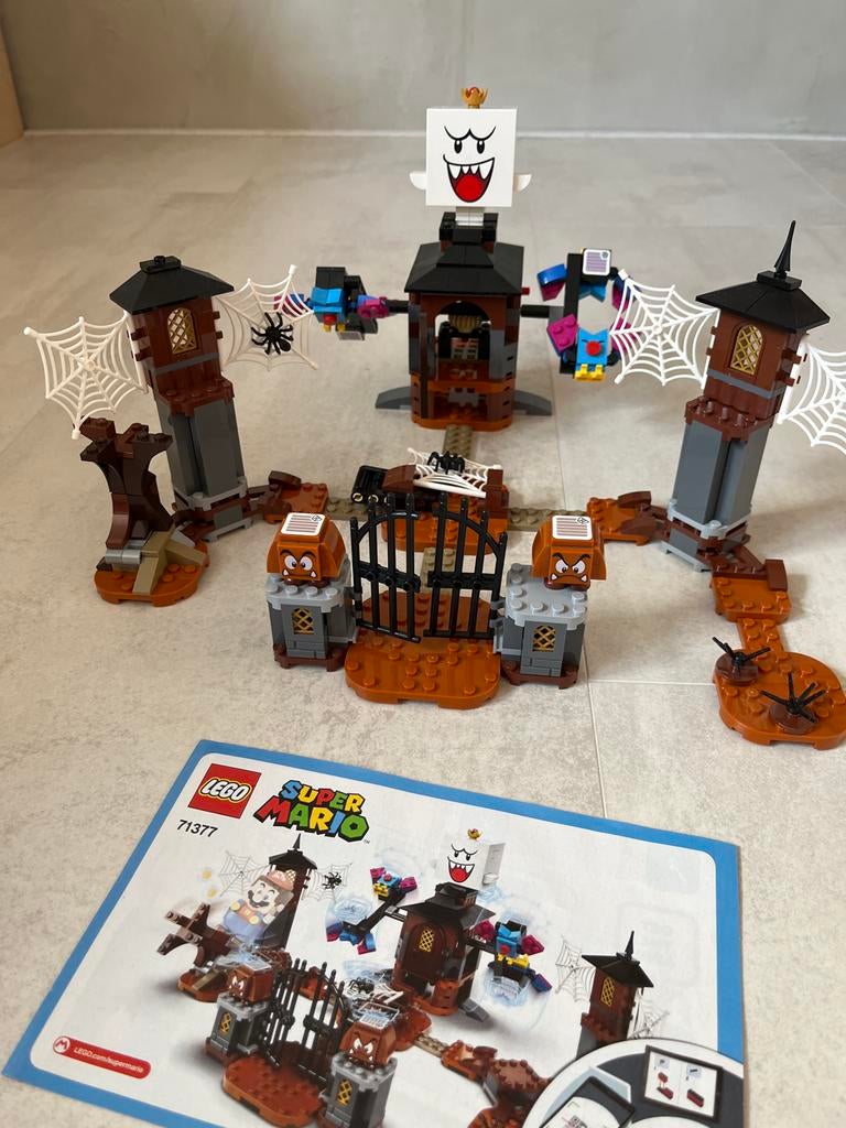 LEGO Super Mario 71377 King Boo en het Spookhuis, Lego, Ophalen of Verzenden, Zo goed als nieuw, Compleet