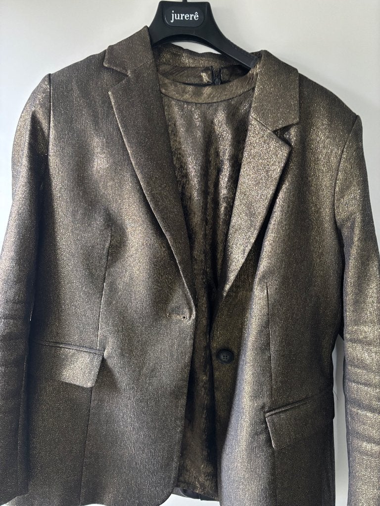 Yaya blazer / colbert metallic brons maat 44, Overige kleuren, Verzenden, Maat 42/44 (L), Zo goed als nieuw