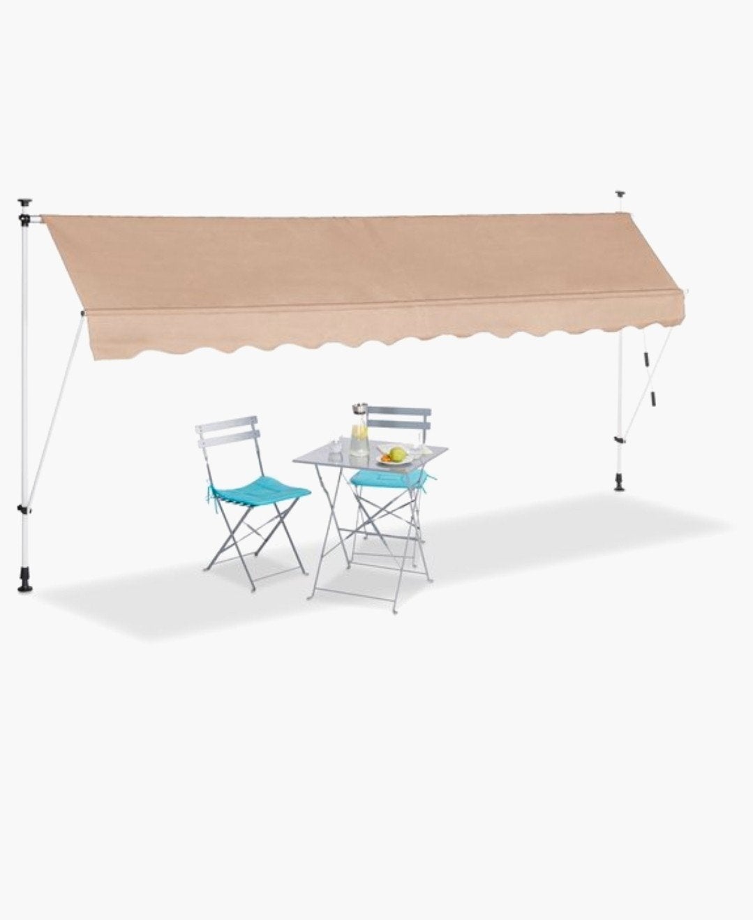 Balkon Zonnescherm Klem Markies - 400cm Zandkleur - Nieuw, Ophalen, Xx, Nieuw, Xx