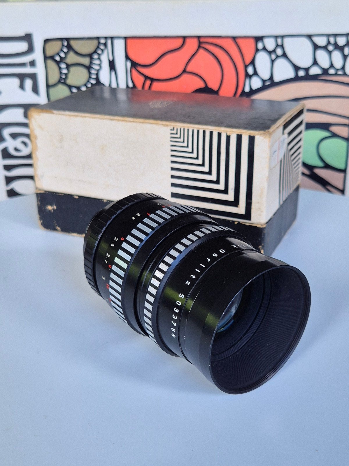 Meyer-Optik Görlitz Orestor 2.8/135 Telelens met doos, Overige merken, Gebruikt, Overige vattingen, Lensdoppen