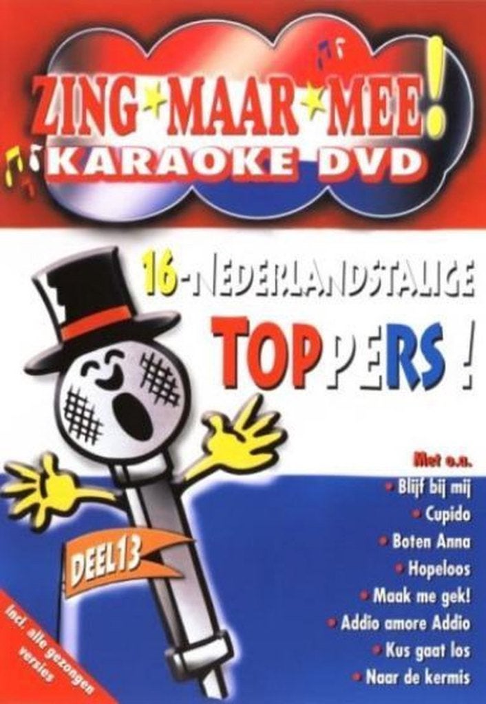 Karaoke DVD "Zing maar mee" Deel 13, Gebruikt, Karaoke, Alle leeftijden, Nederlands