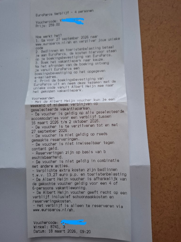 Vouchers, Tickets en Kaartjes, Twee personen, Overige typen