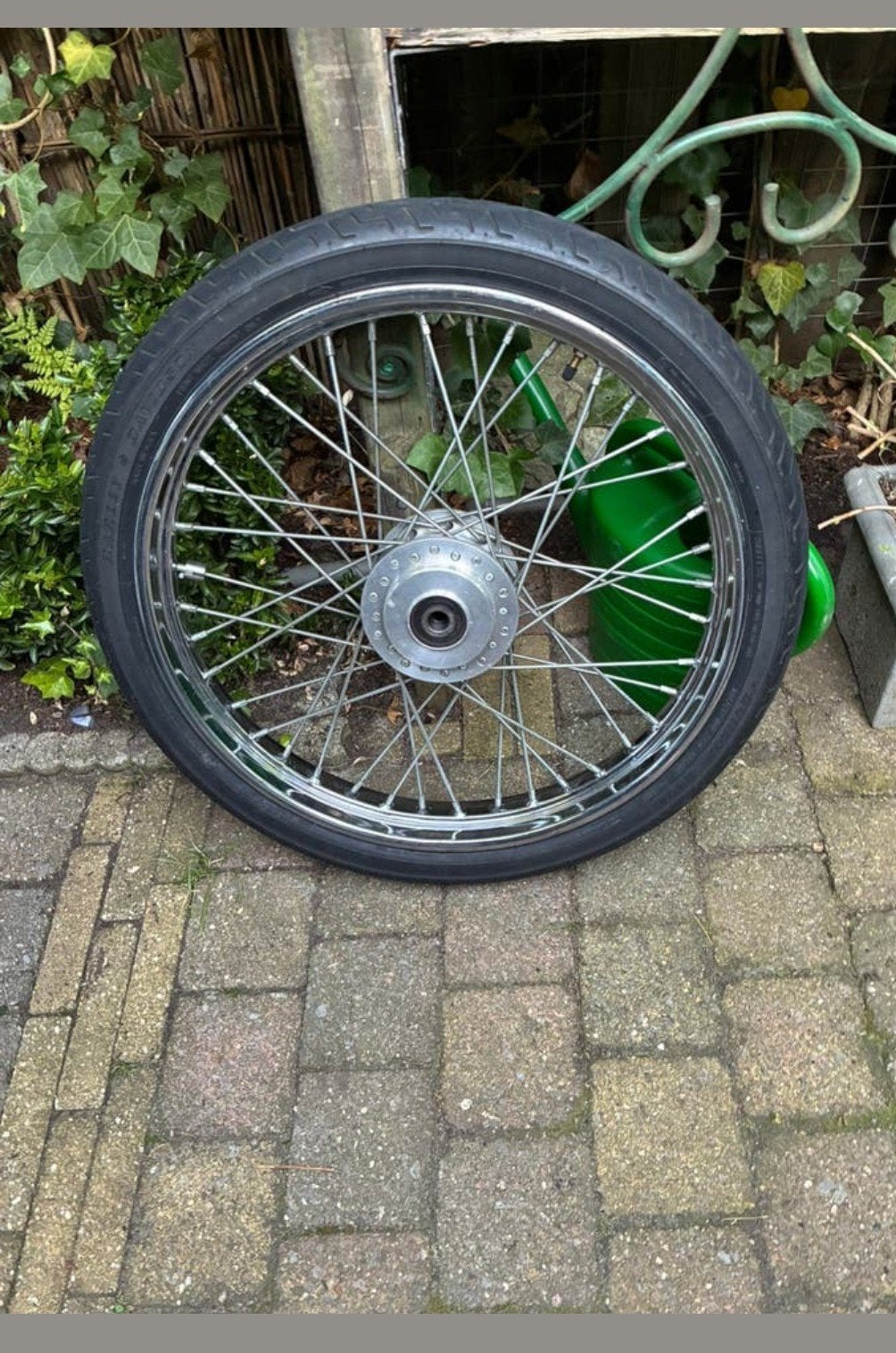 Harley Davidson voorwiel 21' # zeer fraai #, Motoren, Ophalen