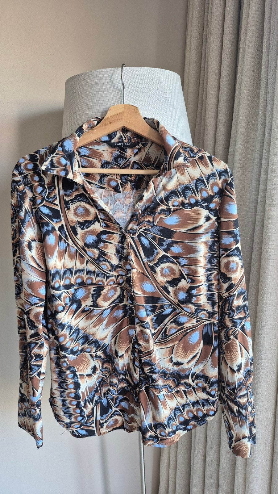 Lady Day Blouse met print, maat L, Lady Day, Meerkleurig, Maat 42/44 (L), Ophalen of Verzenden