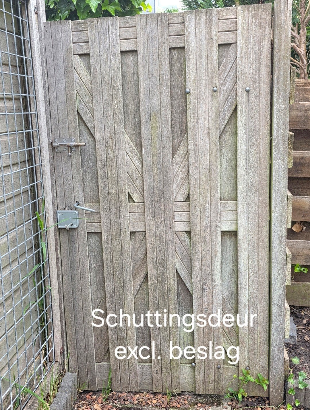 Schuttingsdeur 180x100m, Tuin en Terras, Ophalen, Hout, Minder dan 3 meter, 1 tot 2 meter