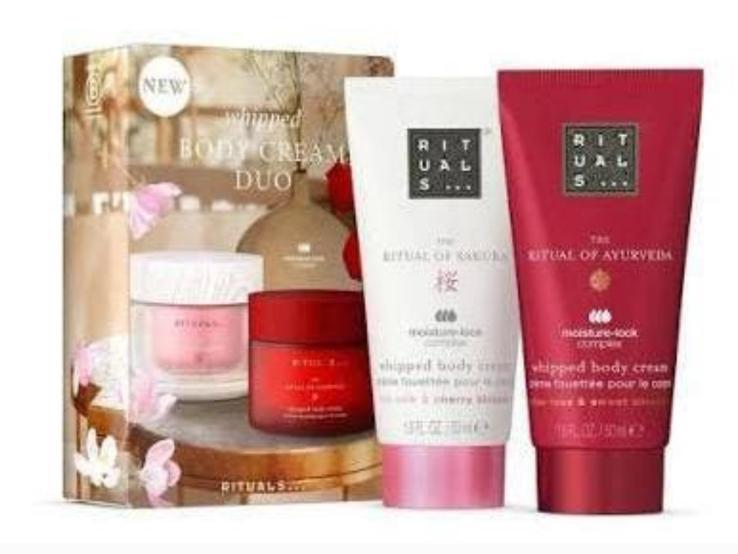 Rituals Whipped body cream duo Sakura & Ayurveda 🩷❤️ Nieuw!, Ophalen of Verzenden, Nieuw, Bodylotion, Crème of Olie
