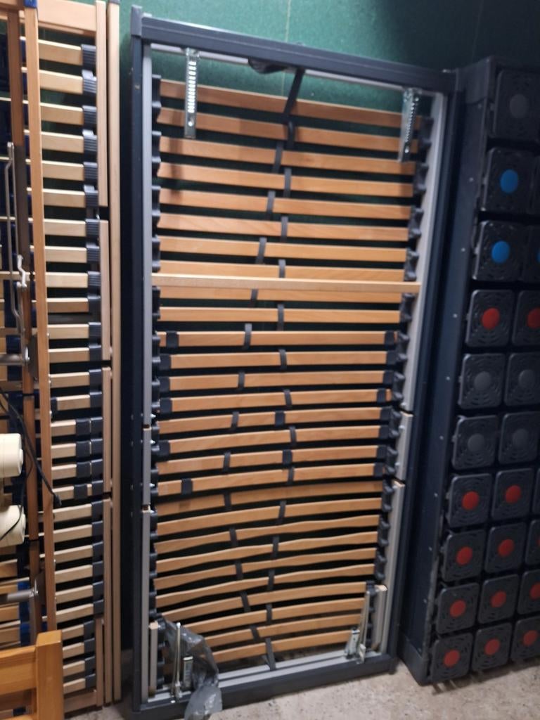 Lattenbodem 90 x 200 bed bodem 2 stuks aanwezig BOSSFLEX, Ophalen, Gebruikt, 90 cm, Eenpersoons
