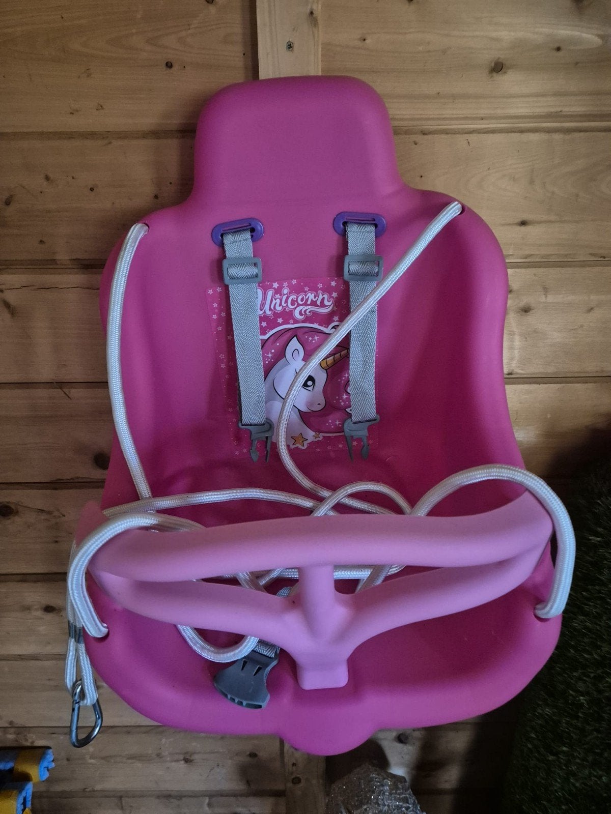 Roze eenhoornschommel, Ophalen, Zo goed als nieuw, Schommel