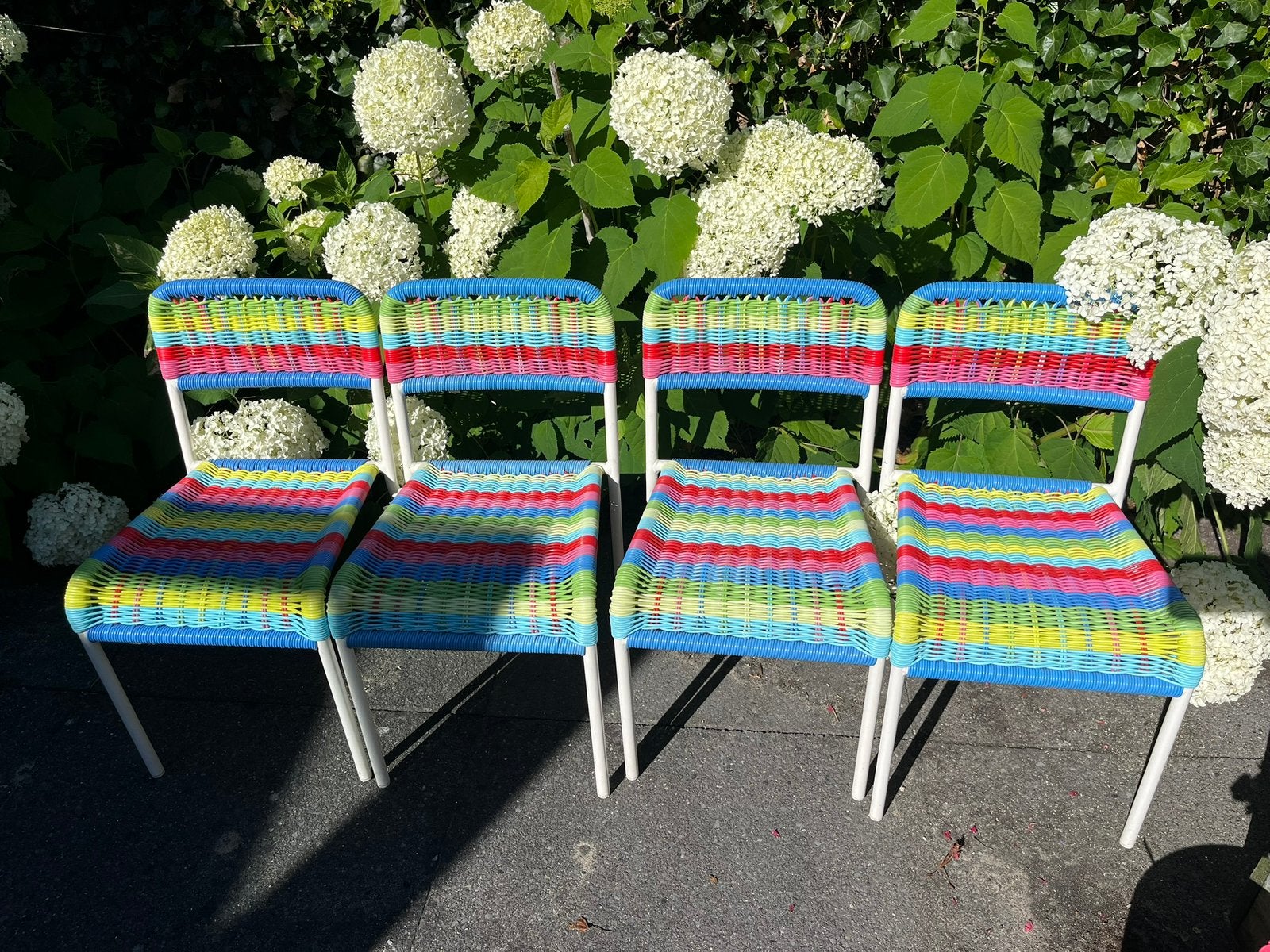 4 kinderstoelen stoeltjes buiten/binnen IKEA, Kinderen en Baby's, Ophalen, Zo goed als nieuw, Stoel(en)
