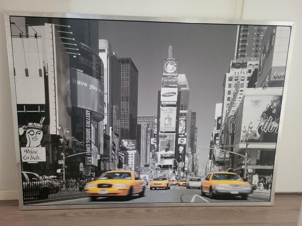 New york Schilderij, Ophalen, 125 cm of meer, Zo goed als nieuw, Schilderij