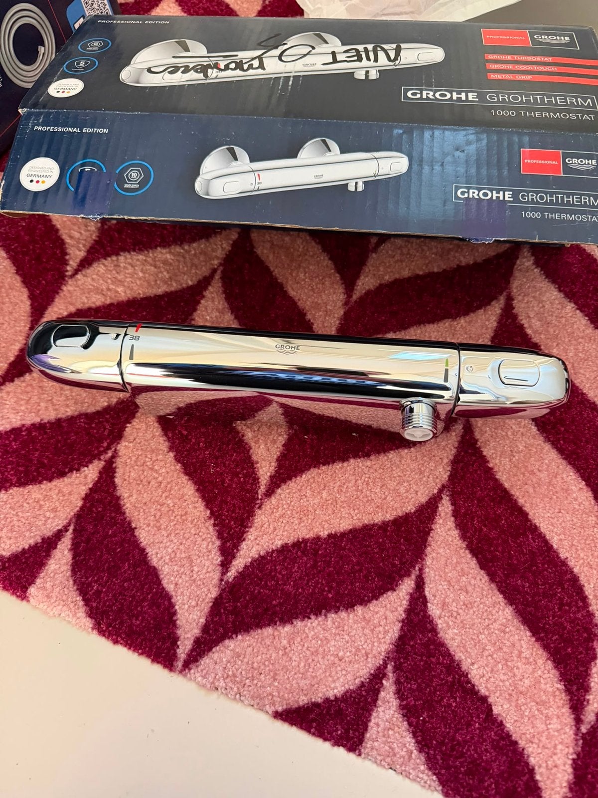 Grohe Grohtherm 1000 Thermostaatkraan - Nieuw in doos, Ophalen of Verzenden, Nieuw, Chroom, Kraan