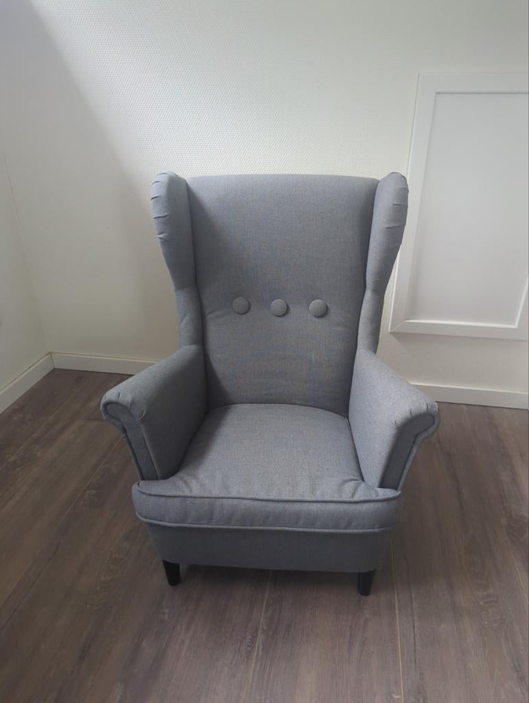 Comfortabele grijze fauteuil, zo goed als nieuw, Ophalen, Zo goed als nieuw, Overige typen
