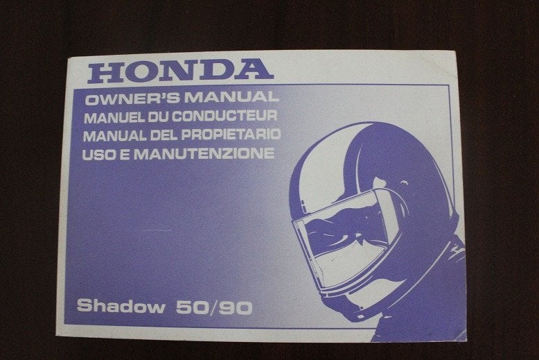 Honda Shadow 50 / 90 1997 scooter owner's manual, Fietsen en Brommers, Ophalen of Verzenden, Gebruikt