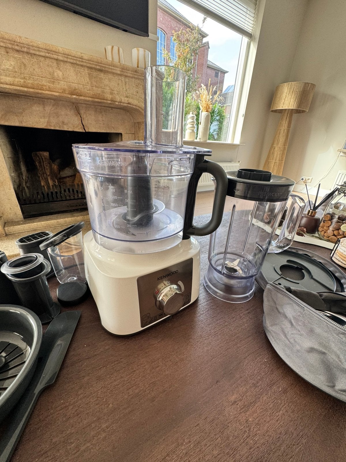 Kenwood foodprocessor / keukenmachine,blender & accessoires, Ophalen of Verzenden, Zo goed als nieuw, 3 snelheden of meer