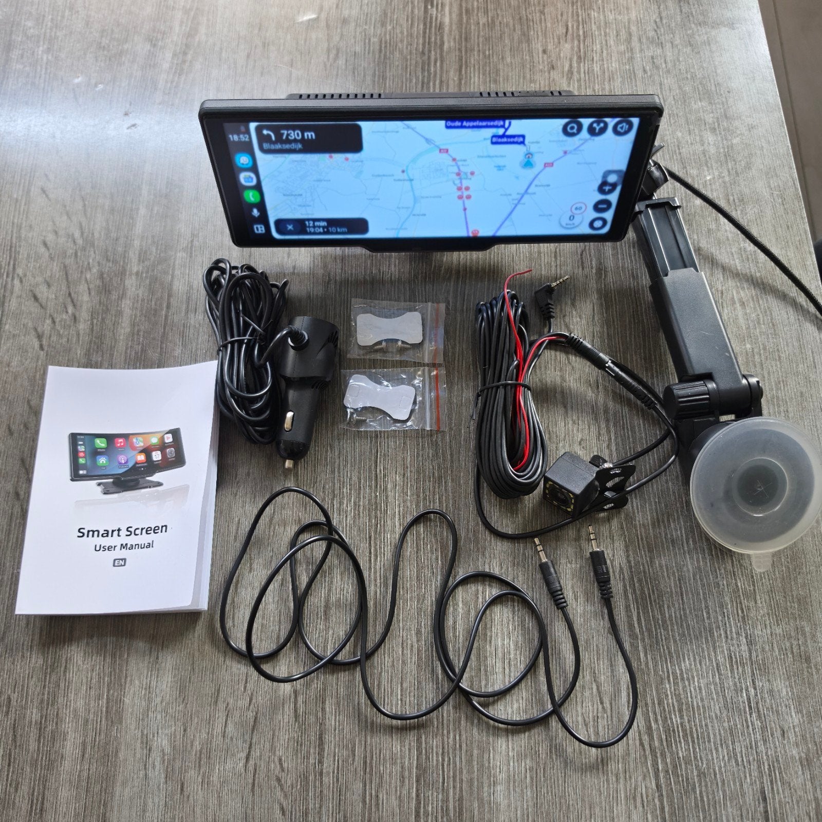 Draagbaar touchscreen met draadloze CarPlay/Android Auto, Auto diversen, Auto-accessoires, Ophalen of Verzenden, Zo goed als nieuw