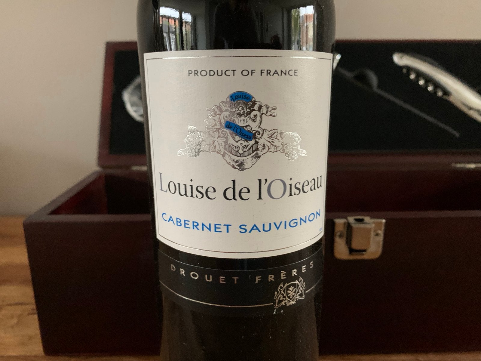 Wijncadeauset met Cabernet Sauvignon en accessoires, Frankrijk, Nieuw, Ophalen of Verzenden, Rode wijn