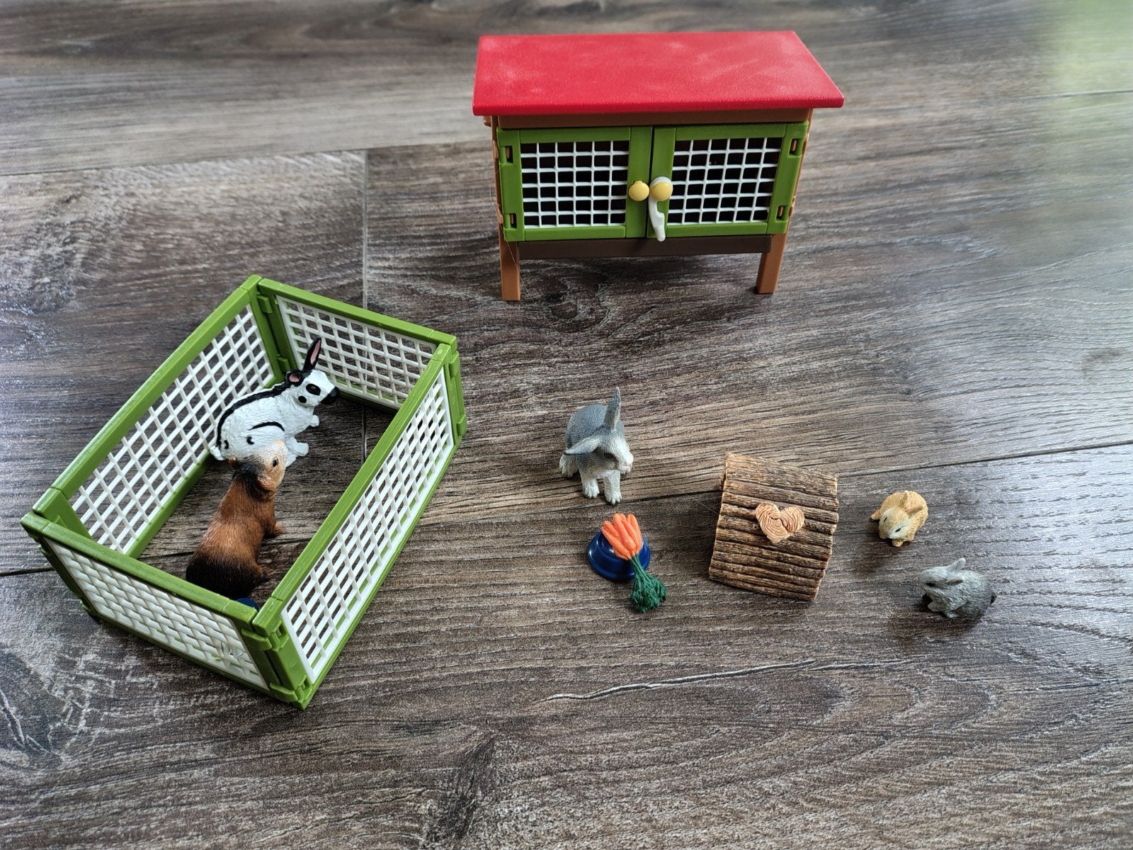 Konijnenhok van Schleich Farm World, Ophalen of Verzenden, Zo goed als nieuw