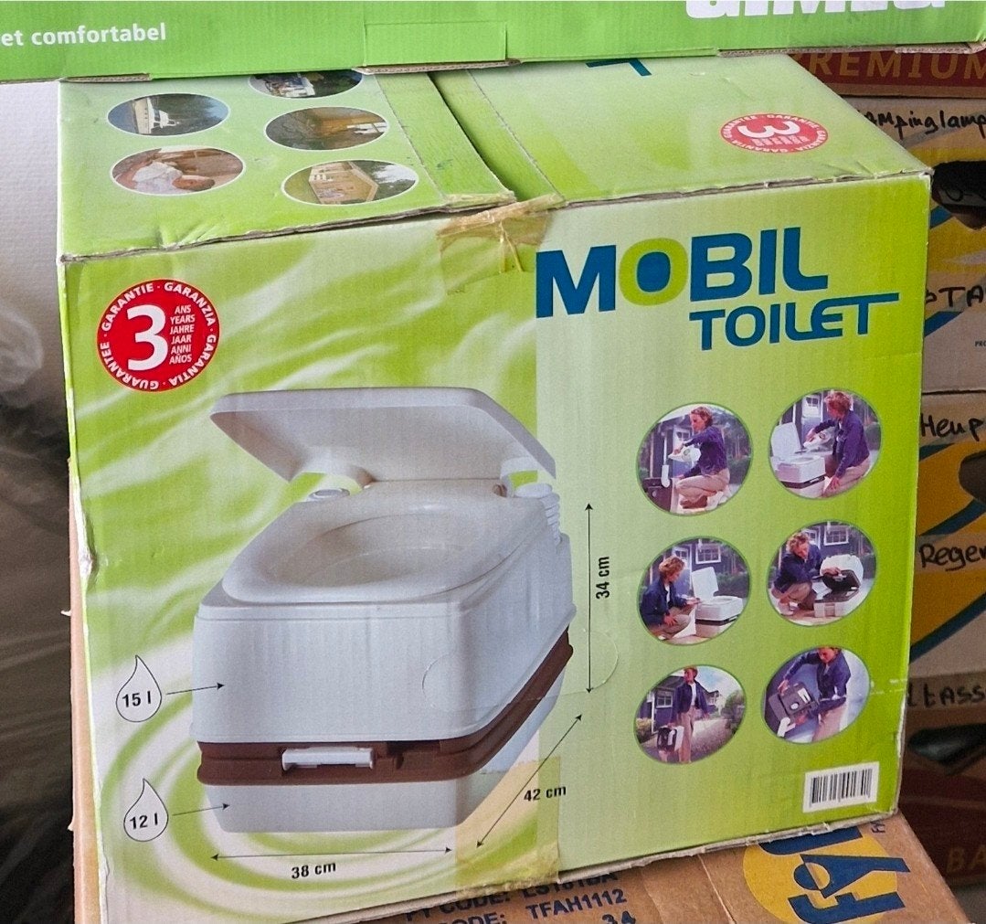 Nieuw in doos: Mobiel Toilet - Ideaal voor Camping/Reizen, Ophalen, Nieuw