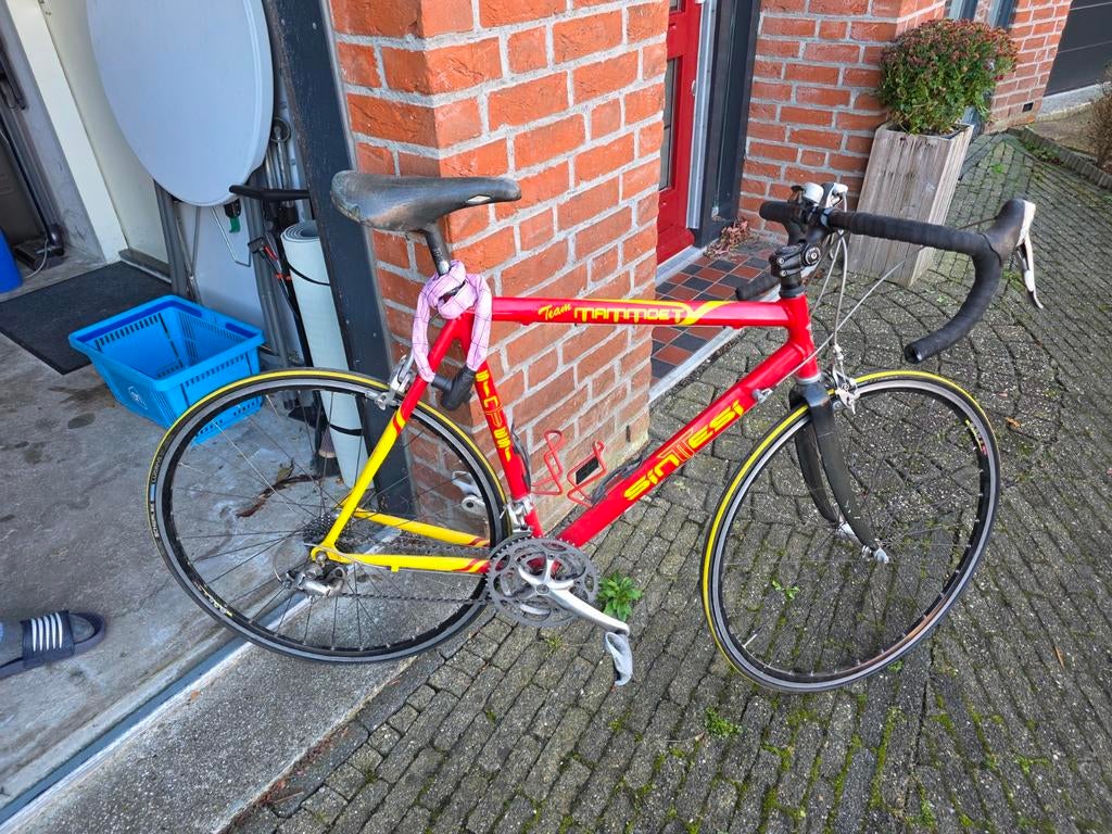 Mammoet Racefiets - Klassiek Rood/Geel Design, Overige merken, 28 inch, Gebruikt, Heren