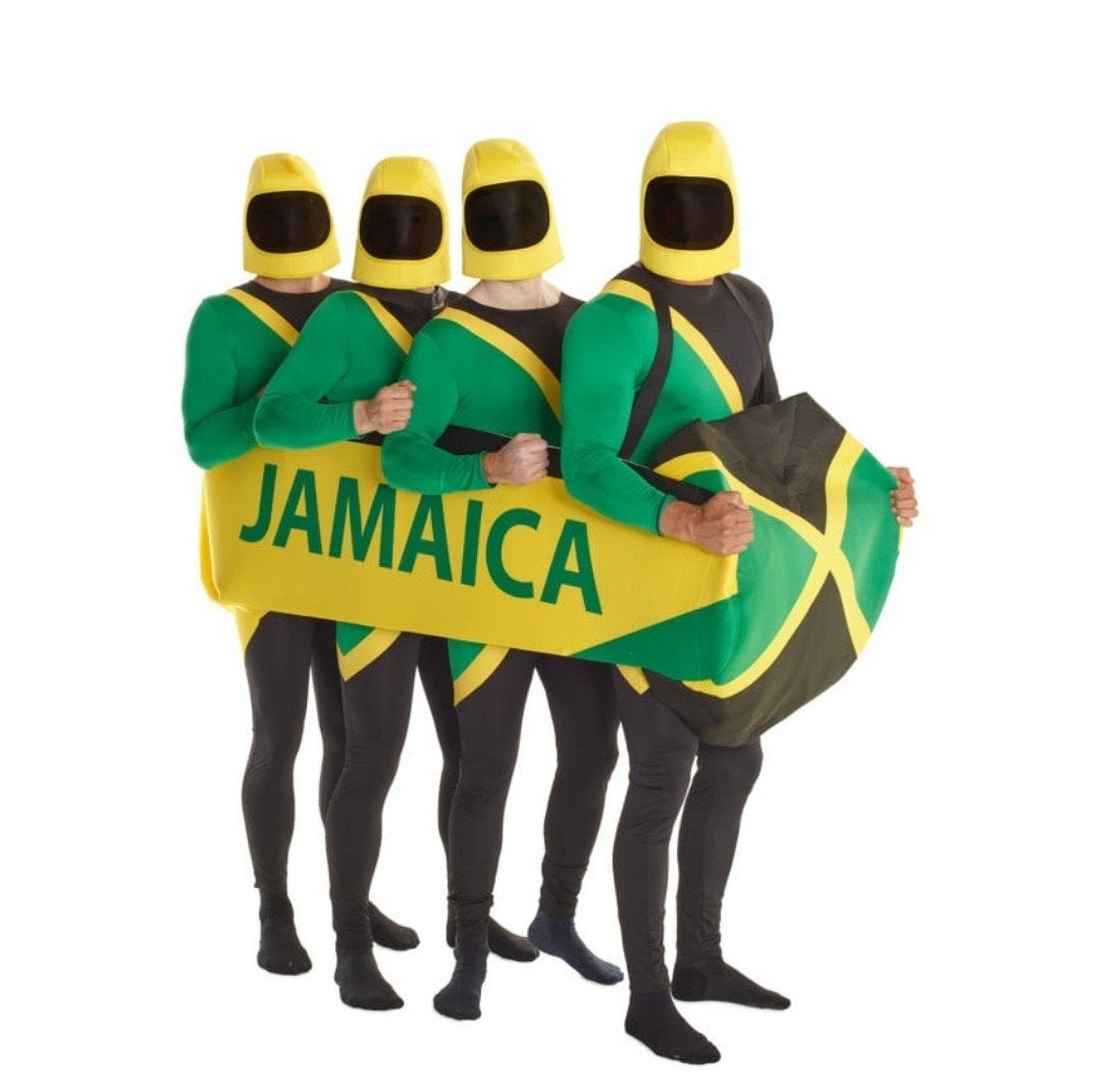 Bobslee Jamaica kostuum accessoire, Ophalen of Verzenden, Zo goed als nieuw, Feestartikel, Carnaval