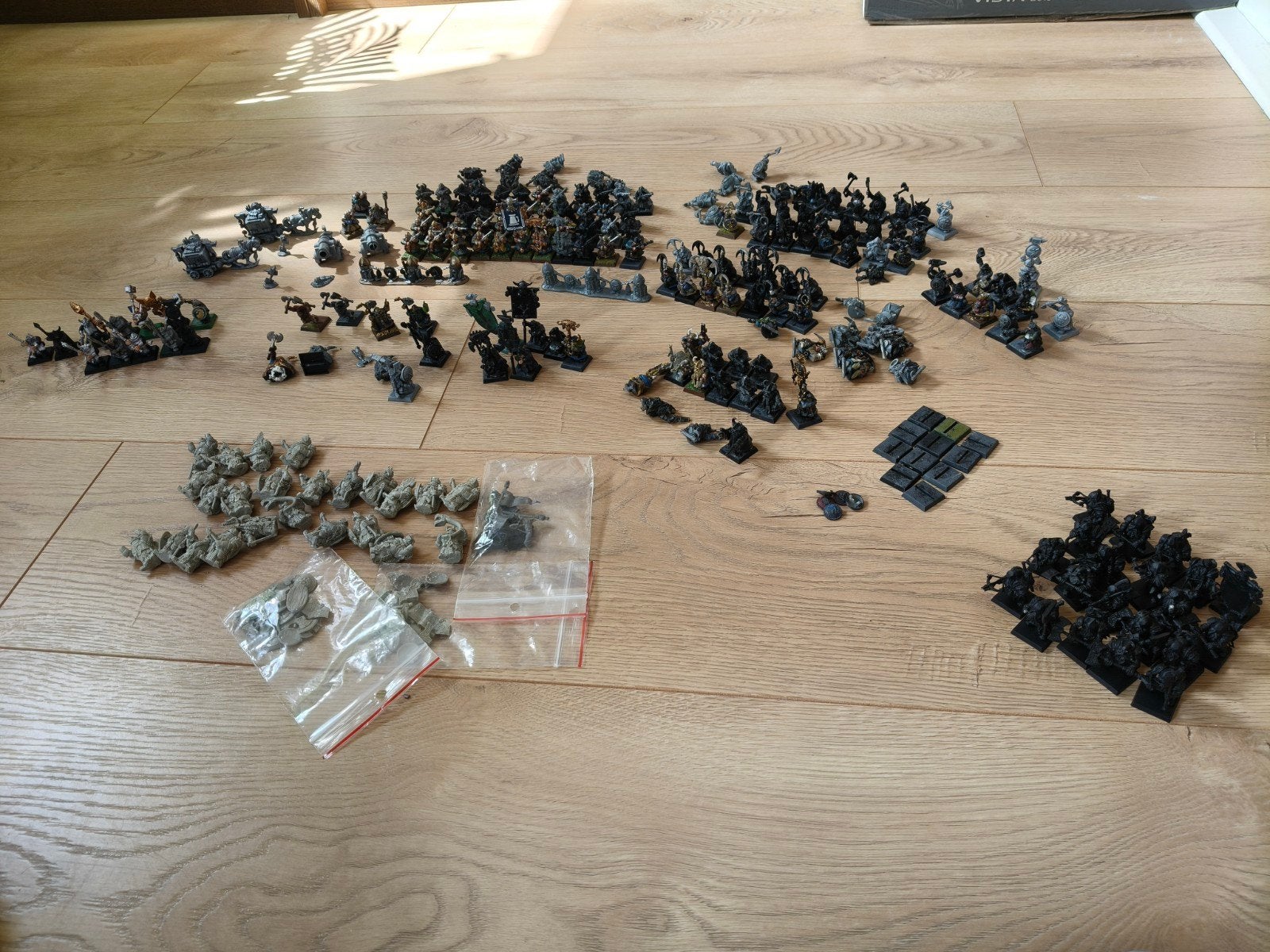Groot Warhammer Fantasy Dwergen leger, Ophalen of Verzenden, Gebruikt, 1:35 tot 1:50, Figuur of Figuren