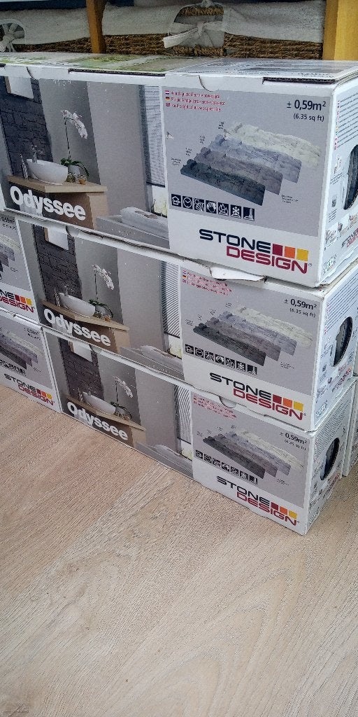 Stone Design Odyssee steenstrips nieuw in doos, ongebruikt., Doe-het-zelf en Verbouw, Tegels, Ophalen, Overige materialen, Overige typen
