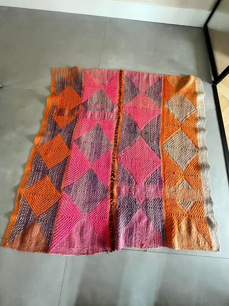 Frazada handgemaakt kleed uit peru, 150 tot 200 cm, Vierkant, Nieuw, Bohemian