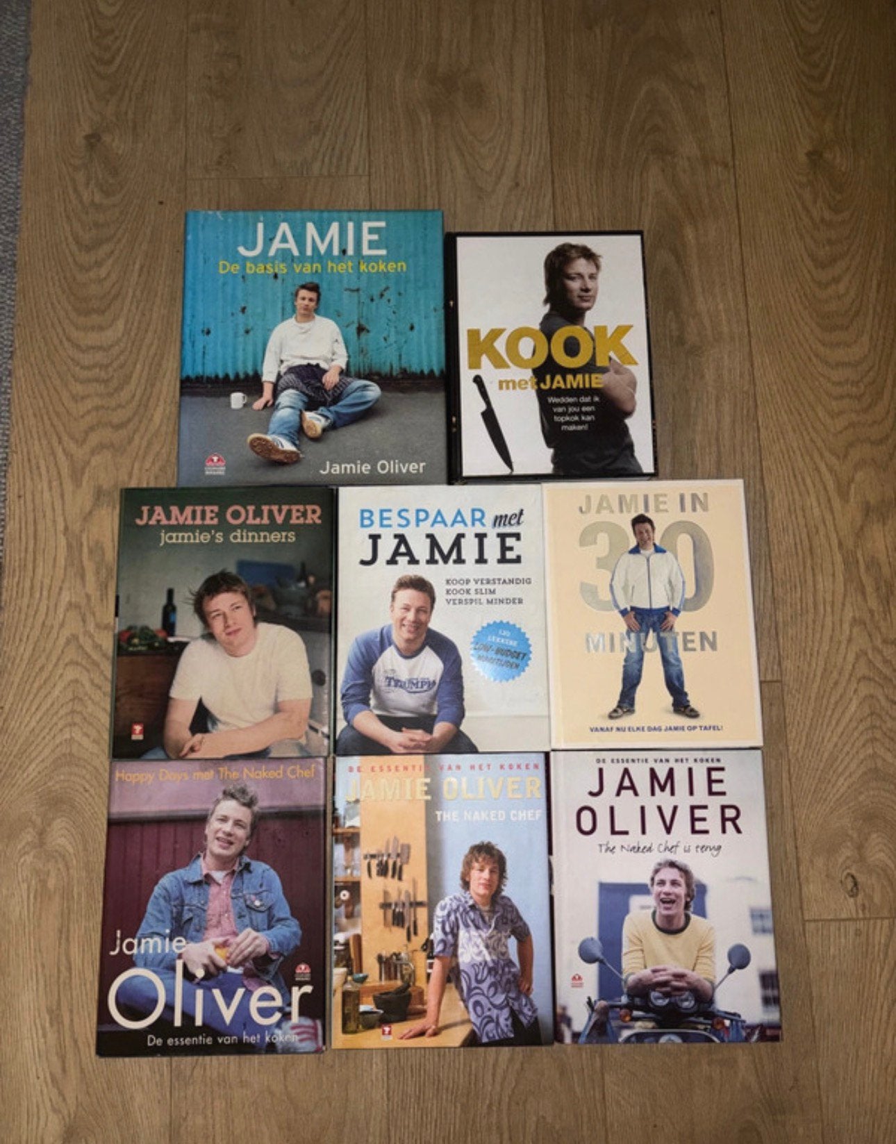 Set Jamie Oliver kookboeken - Nederlandstalig, Ophalen of Verzenden, Gelezen